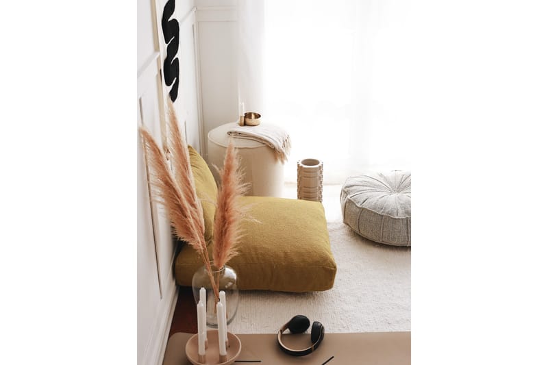 Dokuma Sittepuff 70 cm - Sennep - Møbler - Stoler & lenestoler - Krakk - Puff