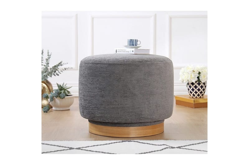 Puff Doroufield Grå - Grå - Møbler - Stoler & lenestoler - Krakk - Puff