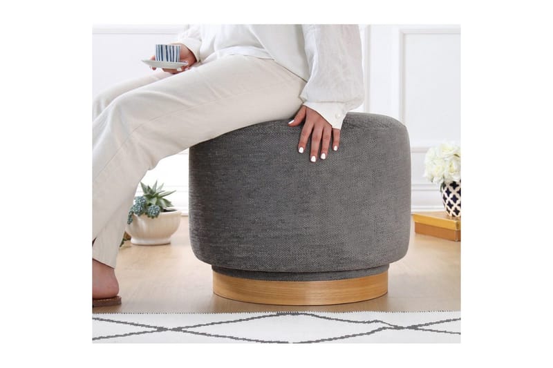 Puff Doroufield Grå - Grå - Møbler - Stoler & lenestoler - Krakk - Puff