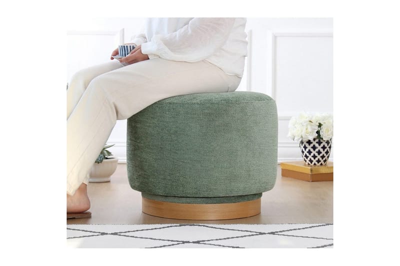 Puff Doroufield Grønn - Grønn - Møbler - Stoler & lenestoler - Krakk - Puff