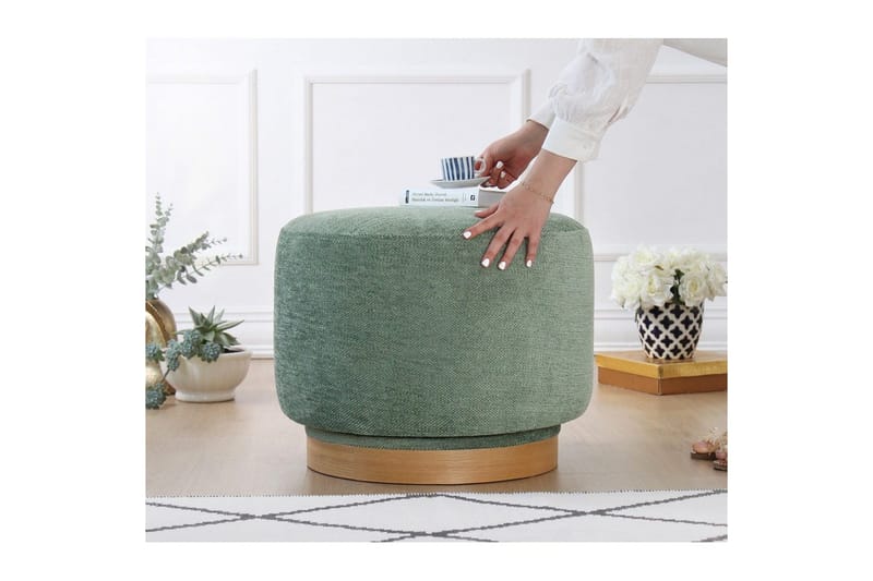 Puff Doroufield Grønn - Grønn - Møbler - Stoler & lenestoler - Krakk - Puff
