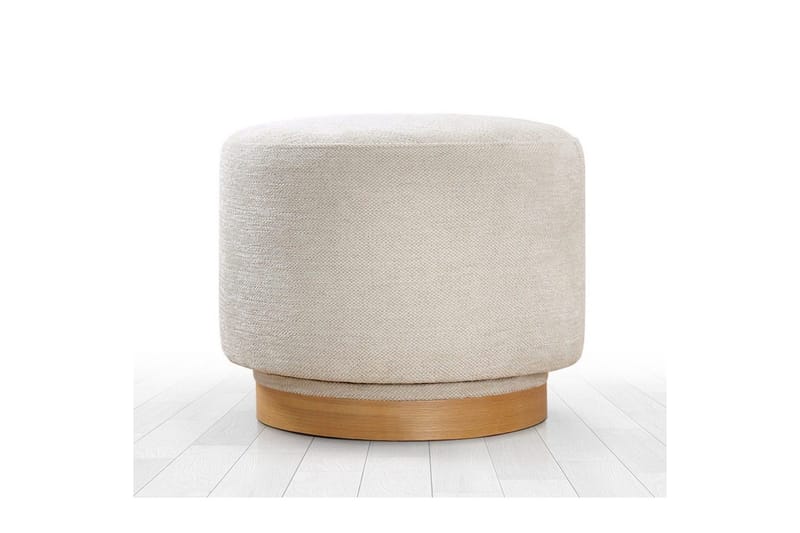 Puff Doroufield Krem - Krem - Møbler - Stoler & lenestoler - Krakk - Puff