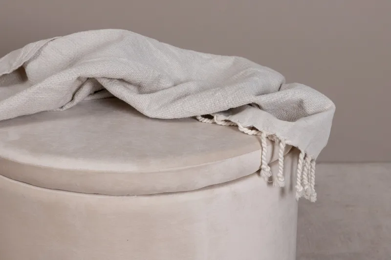 Dunken Sittepuff - Beige - Møbler - Stoler & lenestoler - Krakk - Puff - Sittepuff med oppbevaring