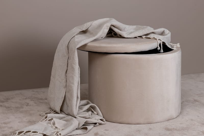 Dunken Sittepuff - Beige - Møbler - Stoler & lenestoler - Krakk - Puff - Sittepuff med oppbevaring