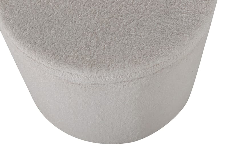 Dunken Sittepuff - Benhvit - Møbler - Stoler & lenestoler - Krakk - Puff - Sittepuff med oppbevaring