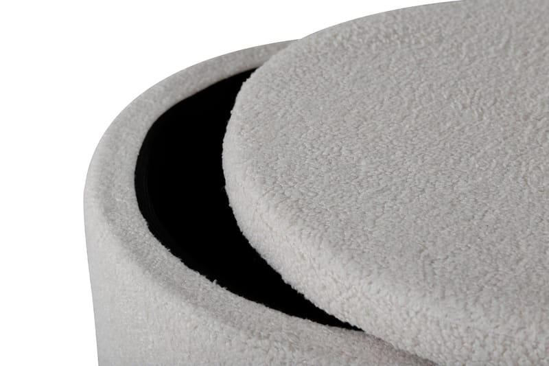 Dunken Sittepuff - Benhvit - Møbler - Stoler & lenestoler - Krakk - Puff - Sittepuff med oppbevaring