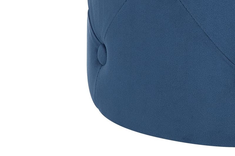 Emmerlyn Sittepuff Fløyel - Blå - Møbler - Stoler & lenestoler - Krakk - Puff