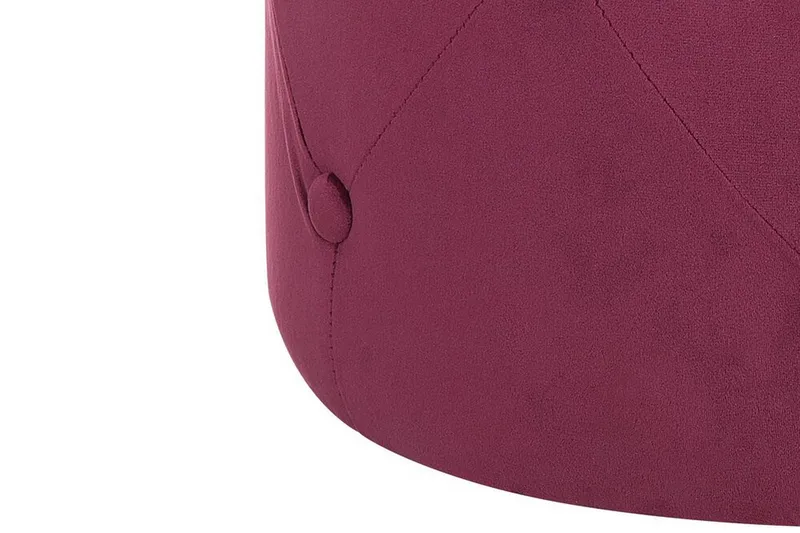 Emmerlyn Sittepuff Fløyel - Rød - Møbler - Stoler & lenestoler - Krakk - Puff