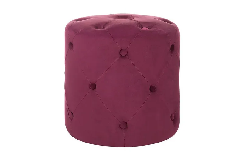 Emmerlyn Sittepuff Fløyel - Rød - Møbler - Stoler & lenestoler - Krakk - Puff