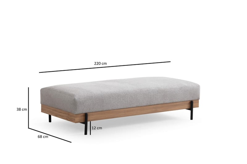Eti Sittepuff 68 cm - Grå - Møbler - Stoler & lenestoler - Krakk - Puff