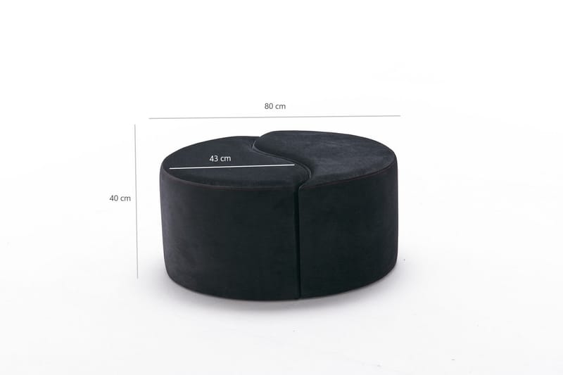 Etormay Sittepuff - Svart - Møbler - Stoler & lenestoler - Krakk - Puff
