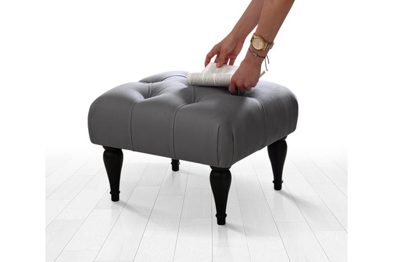Frankfort Sittepuff 51 cm - Grå - Møbler - Stoler & lenestoler - Krakk - Puff