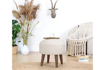 Fredericton Sittepuff 45 cm - Beige - Møbler - Stoler & lenestoler - Krakk - Puff