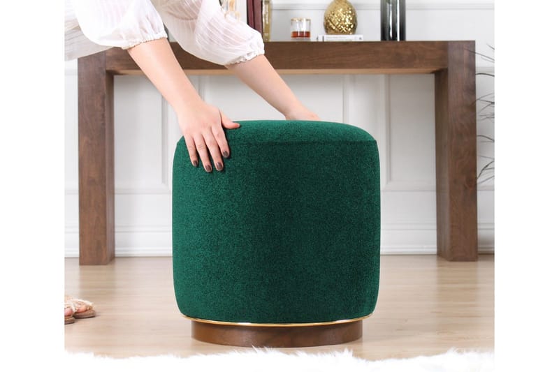 Galena Sittepuff 42 cm - Mørkegrønn - Møbler - Stoler & lenestoler - Krakk - Puff