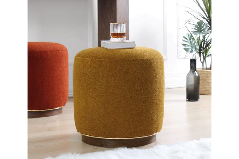 Galena Sittepuff 42 cm - Olivengrønn - Møbler - Stoler & lenestoler - Krakk - Puff