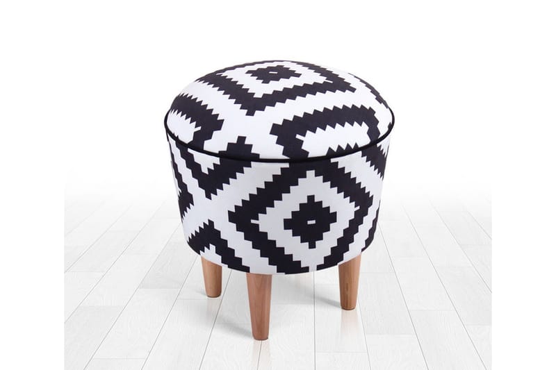 Galesburg Sittepuff 42 cm - Svart - Møbler - Stoler & lenestoler - Krakk - Puff