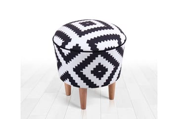 Galesburg Sittepuff 42 cm - Svart - Møbler - Stoler & lenestoler - Krakk - Puff