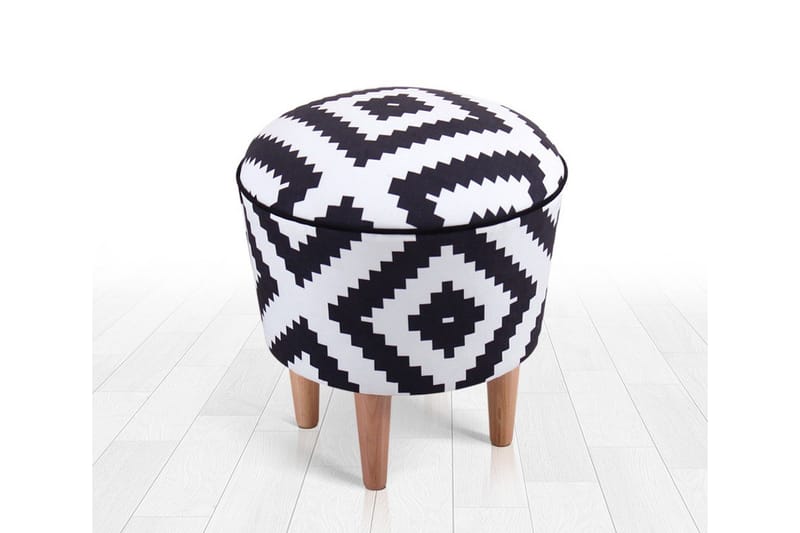 Galesburg Sittepuff 42 cm - Svart - Møbler - Stoler & lenestoler - Krakk - Puff