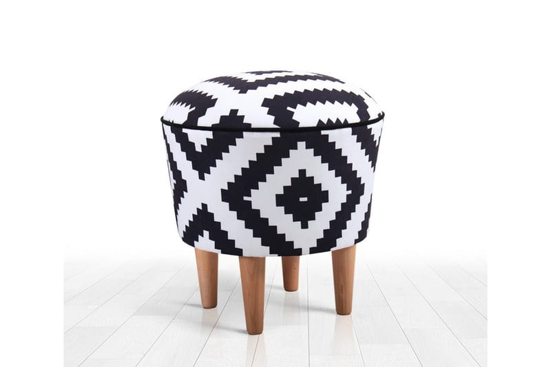 Galesburg Sittepuff 42 cm - Svart - Møbler - Stoler & lenestoler - Krakk - Puff