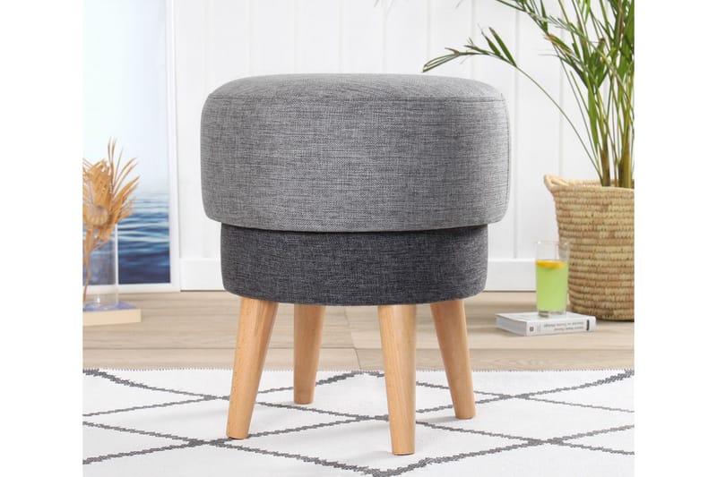 Giovas Sittepuff 47 cm - Grå - Møbler - Stoler & lenestoler - Krakk - Puff