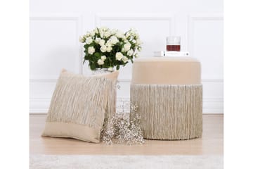 Glassboro Sittepuff 40 cm - Beige - Møbler - Stoler & lenestoler - Krakk - Puff