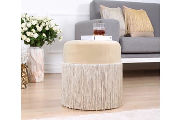 Glassboro Sittepuff 40 cm - Beige - Møbler - Stoler & lenestoler - Krakk - Puff