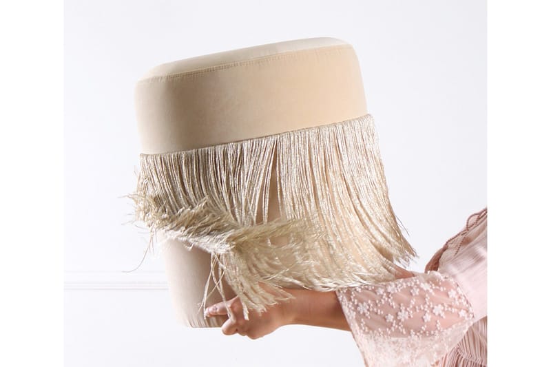 Glassboro Sittepuff 40 cm - Beige - Møbler - Stoler & lenestoler - Krakk - Puff