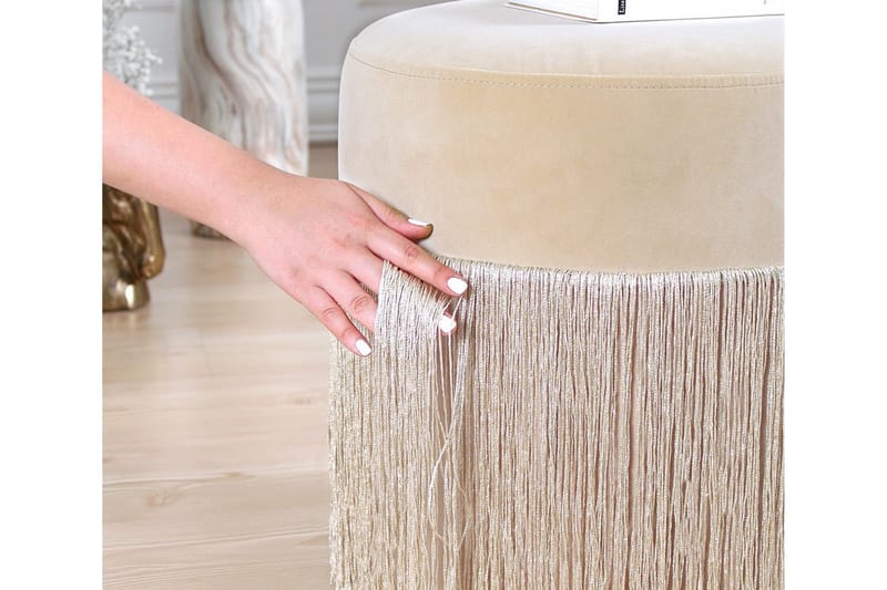 Glassboro Sittepuff 40 cm - Beige - Møbler - Stoler & lenestoler - Krakk - Puff