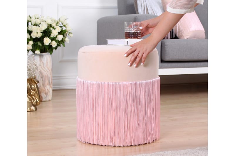 Glassboro Sittepuff 40 cm - Rosa - Møbler - Stoler & lenestoler - Krakk - Puff