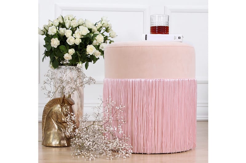 Glassboro Sittepuff 40 cm - Rosa - Møbler - Stoler & lenestoler - Krakk - Puff