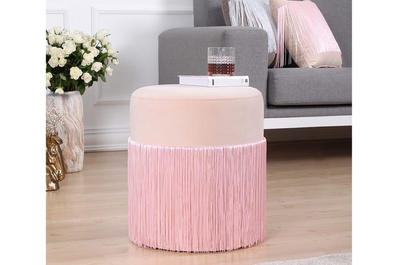 Glassboro Sittepuff 40 cm - Rosa - Møbler - Stoler & lenestoler - Krakk - Puff