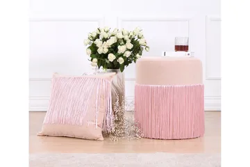 Glassboro Sittepuff 40 cm - Rosa - Møbler - Stoler & lenestoler - Krakk - Puff