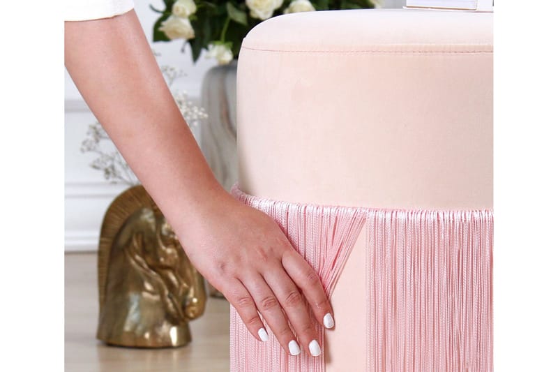 Glassboro Sittepuff 40 cm - Rosa - Møbler - Stoler & lenestoler - Krakk - Puff