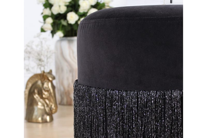 Glassboro Sittepuff 40 cm - Svart - Møbler - Stoler & lenestoler - Krakk - Puff