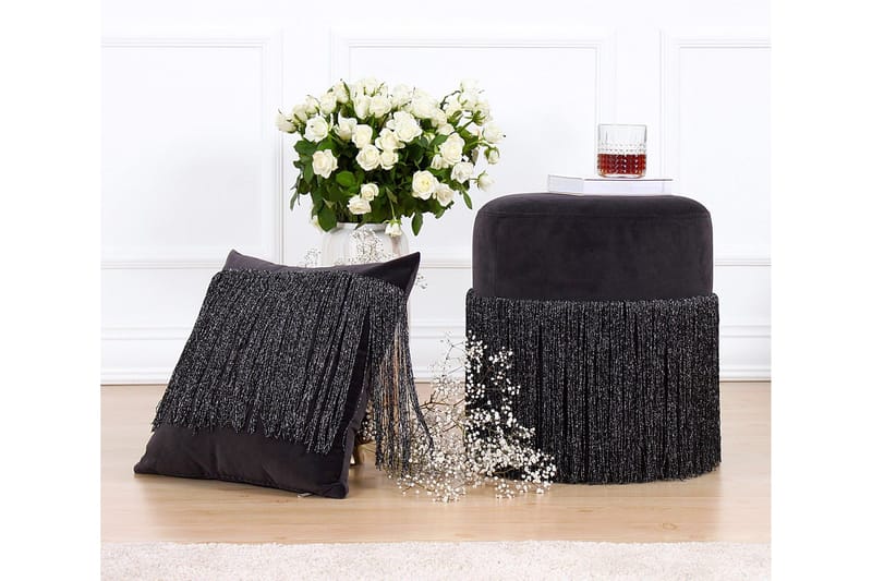 Glassboro Sittepuff 40 cm - Svart - Møbler - Stoler & lenestoler - Krakk - Puff