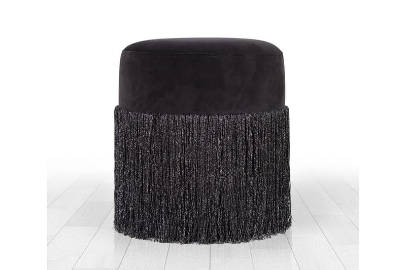 Glassboro Sittepuff 40 cm, Svart