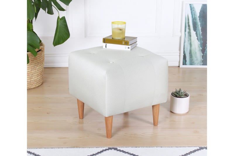 Grants Sittepuff 43 cm - Beige - Møbler - Stoler & lenestoler - Krakk - Puff
