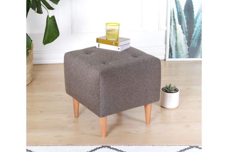Grants Sittepuff 43 cm - Brun - Møbler - Stoler & lenestoler - Krakk - Puff