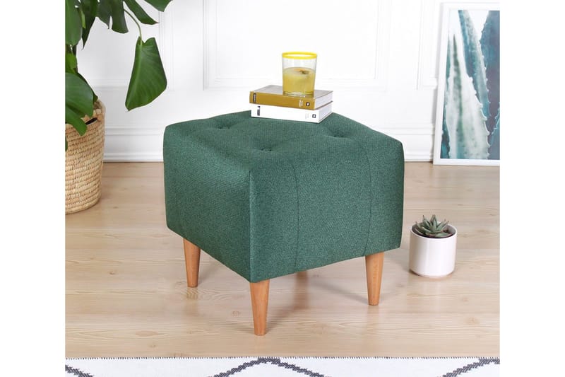 Grants Sittepuff 43 cm - Grønn - Møbler - Stoler & lenestoler - Krakk - Puff