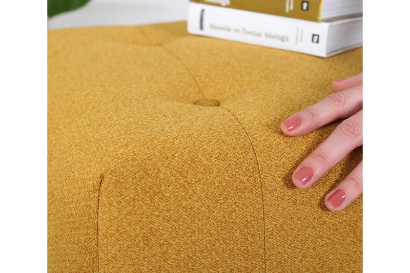 Grants Sittepuff 43 cm - Gul - Møbler - Stoler & lenestoler - Krakk - Puff
