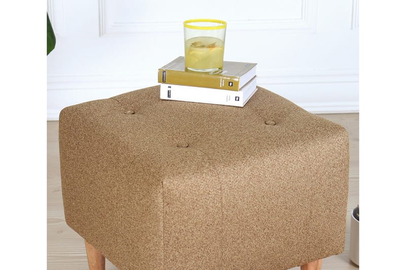 Grants Sittepuff 43 cm - Gull - Møbler - Stoler & lenestoler - Krakk - Puff