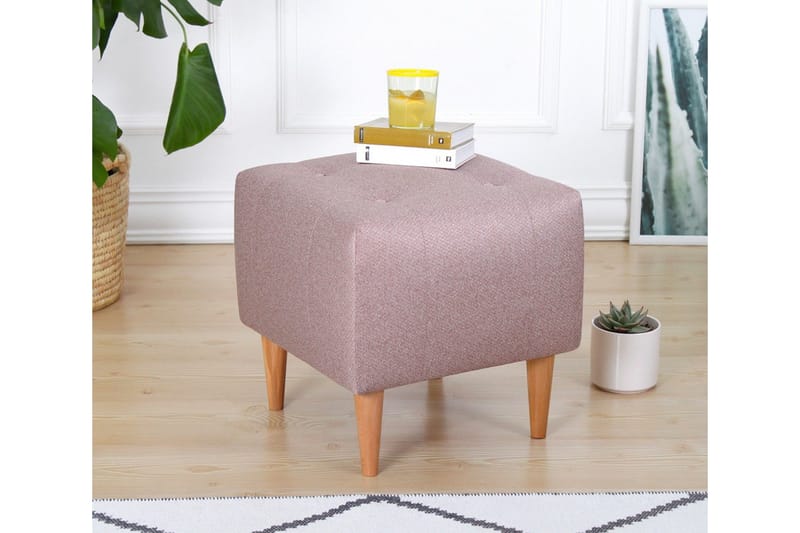 Grants Sittepuff 43 cm - Rosa - Møbler - Stoler & lenestoler - Krakk - Puff