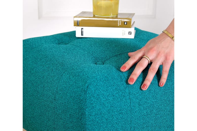 Grants Sittepuff 43 cm - Turkis - Møbler - Stoler & lenestoler - Krakk - Puff