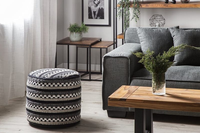 Guntur Puff 41 cm - Hvit - Møbler - Stoler & lenestoler - Krakk - Puff