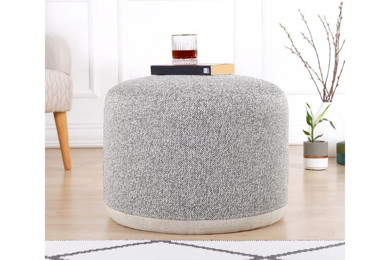 Harrodsburg Sittepuff 51 cm - Grå - Møbler - Stoler & lenestoler - Krakk - Puff