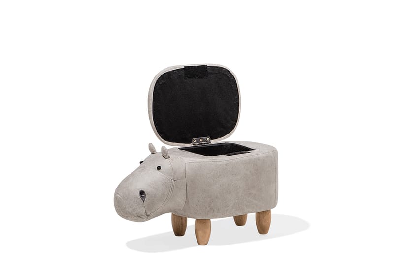 Hippo Puff 32 cm - Grå - Puff