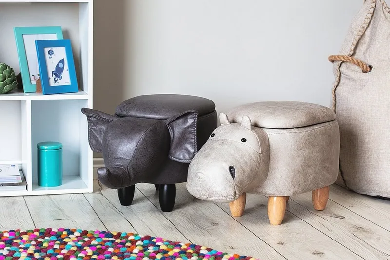 Hippo Puff 32 cm - Grå - Møbler - Stoler & lenestoler - Krakk - Puff