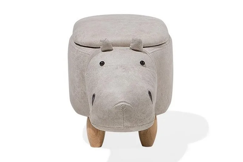 Hippo Puff 32 cm - Grå - Møbler - Stoler & lenestoler - Krakk - Puff