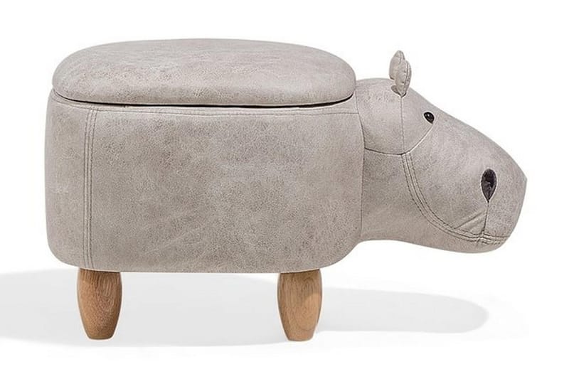 Hippo Puff 32 cm - Grå - Møbler - Stoler & lenestoler - Krakk - Puff