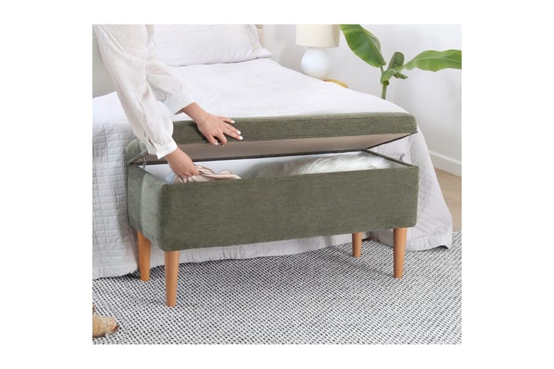 Puff Iralton Grønn - Grønn - Møbler - Stoler & lenestoler - Krakk - Puff